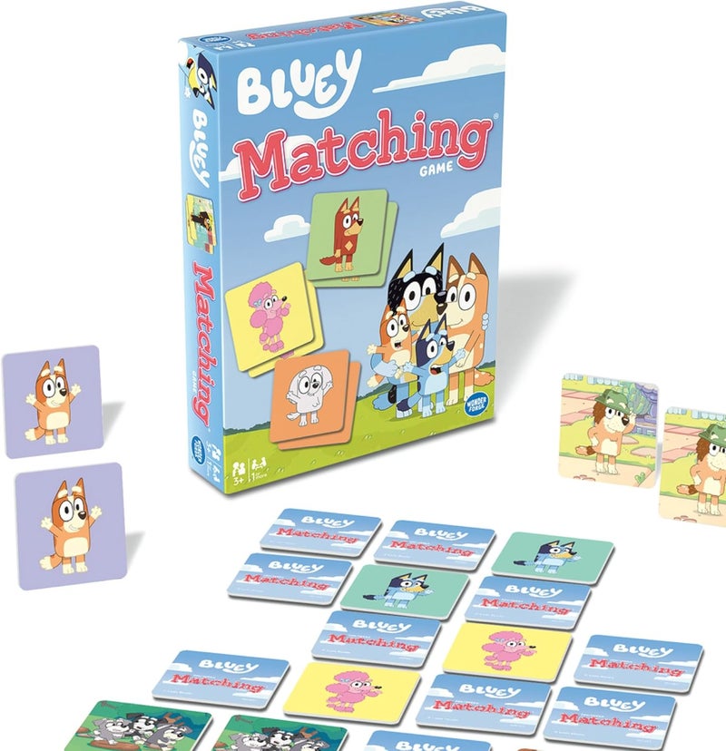 Wonder Forge Bluey Matching Game - Family & Toddler Games - Educational Toys - Memory & Brain Games for Kids Ages 3-5, Indoor Recess - Image 1